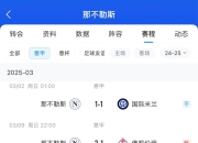 那不勒斯连续三场不胜，陷入困境的简单介绍